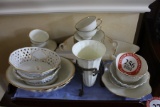 (27) Pieces China, Including Royal Ivory, Oscar De La Renta, Lenox, saucers