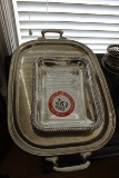 (2) Silverplate Serving Trays