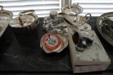 (12) Silverplate Decorative Pieces, Bowls, jars, cups, etc.