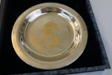 George Washington Limited Edition, Sterling Silver-plate, 24k Gold Inlay