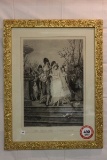 Framed Lithograph by FH Karmmerer, 25