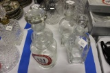 (4) Clear Decanters