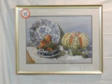 Decorative Print Fruit, Decorative Floral Print, Signed Nell Walker Warner,