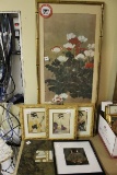 (5) Oriental Prints, Wall Mirror 12 1/2