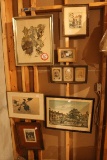 (6) Framed Prints, Framed Picture Various size