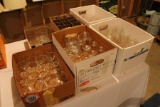 (6) Boxes, Clear Glass Wine Glasses, High Balls