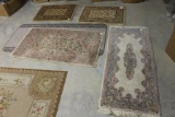 (5) Small Oriental Throw Rugs