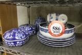 Remaining Contents of Shelf, Decorative Oriental Vases, Bowls, Platters, et