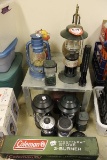 (12) Camping Lanterns, Camp Stove, Cooler, (4) Outdoor Light Fixtures, etc.