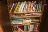 (2) Cabinet, Various Cookbooks