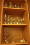 Contents Cabinet, Various Glassware, Stemware, Pressed Glass