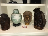 (5) Pieces assorted oriental decorative pieces