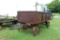 Steal Wheeled Antique horse drawn grain wagon