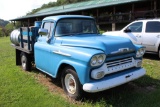 1958 Chevy Apache, 36 flat bed , 235 inline 6 cylinder, 3/4 ton, 3 speed ma