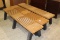 (2) Wooden Decorative Benches
