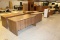 (3) Wooden Double Pedestal Desk, Wood and Pressed Wood (3) Wooden 2-Drawer
