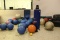 Large Quantity Exercise Balls, Floor Matts, Punching Bags, etc