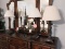 (3) Decorative Table Lamps, Candelabra, Etc.