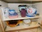 Contents of Cabinet, Various Mixing Bowls, Plastic Bowls, Etc.