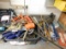 Various Pipe Wrenches, Clamps, Hammers, Pry Bars, Etc