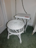 (2) Small Wicker Tables