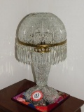 Decorative Cut Glass Table Lamp