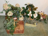 Decorative Baskets and Faux Planta