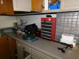 Various Tools, 12 Volt Can Coolers, Security Box, Etc.