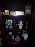 Contents of (3) Shelves, Decorative Porcelain Bowls, Vases, Decorative Boxe