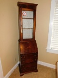 Drop Front Writing Desk w/ Pigeon Holes in Hutch