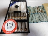 (8) Sterling Silver Small Spoons and (6) Kent Silversmiths Silver Plate For
