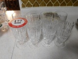 (8) Waterford Crystal Water Glasses, (2) Chipped at Bases