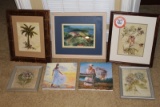 (4) Decorative Prints and (2) Small 10