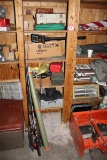 Contents of Shelf to Include: All Fishing Supplies, Tackle Boxes, Fishing R