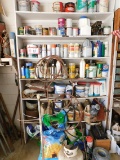 Various Spray Paints, Paints, Wood Filler, Cleaning Wipes, Etc