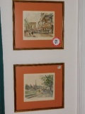 (2) Framed Paris Prints Signed Atrbeelote, 'Paris Les Champs Elysees' and '