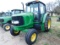 John Deere 6420 Cab Tractor, 2WD, New Front Tires, Dual Remotes, Stereo s/n