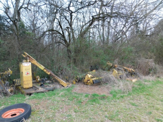 Various Alamo Parts, Booms, Flail Mower Parts, Flail Mowers