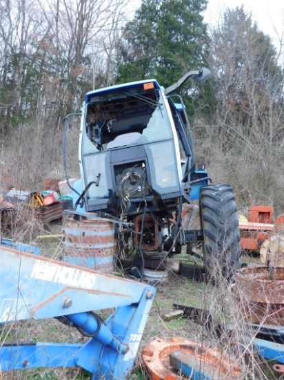 New Holland TS90 Salvage Tractor w/ NH 7312 Front Loader