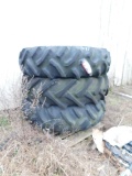 (3) Goodyear 184-34 Tractor Tires