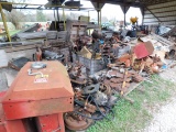 Various Tractor Parts, Engines, Heads, Fly Wheels, Transmission Cases, Etc