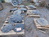 Contents of (6) Pallets, Various Sized Discs For Disc Plows