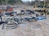Contents of Pallets & Shelves, Various Tractor Bumpers, Loader Frames, Part