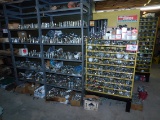 Contents of (3) Sections of Shelving, Various Hyd Fittings, Hose Clamps, Et