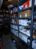 Contents of (2) Sections of Shelving, Various Starters and Alternators for