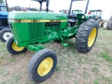 John Deere 2550 Tractor, 2WD, Roll bar, New Paint and Seat, 4375 Hrs, S/N: