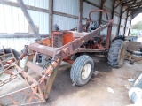 Allis Chalmers I-600 Loader/Tractor, Custom Boom Pole, Counter Weights, Gas