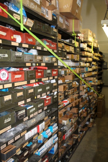 Contents of (5) Sections of Shelving, Auto Parts to Include: Control Assemb
