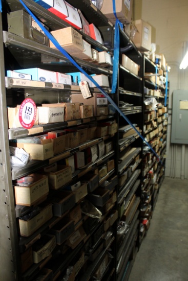 Contents of (5) Sections of Shelving, Various Ford & Motor Craft Parts, Rot