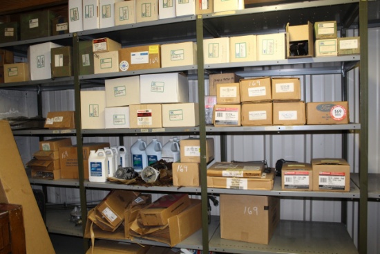Contents of (3) Sections of Shelving, Power Steering Pumps, Water Pumps, El